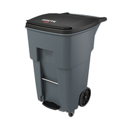 Rubbermaid 1971974 65 Gallon Gray Step-On Rollout Container
