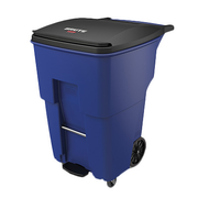Rubbermaid 1971999 95 Gallon Blue Step-On Rollout Container
