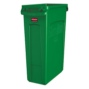 Rubbermaid 1956186 23 Gal. Green Slim Jim Container (4 Each Per Case)
