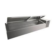 Randell CR9067-290 67"W Stainless Steel Refrigerated Countertop Condiment Rail