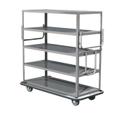 Metro MQ-512L-H (5) Ledged Shelves Stainless Steel Queen Mary Cart