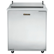 Traulsen UST3212L0-0300 32" W One-Section Reach-In Dealer's Choice Compact Prep Table Refrigerator with low-profile flat cover