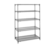 Metro 5AA477C Super Adjustable Super Erecta Add-On Shelving Unit 72"W Chrome Plated Finish