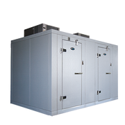 AmeriKooler DW091677F-5/11-RM 91"H x 188.38"W x 103.63"D Indoor Two Compartment Walk-In With Floor