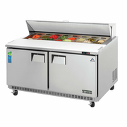 Everest Refrigeration EPBNWR2 59.13" W Two-Section Two Door Sandwich Prep Table