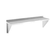 Channel SWS1224 Shelf Wall-Mounted Solid 24"W Brackets 18/304 Stainless Construction