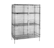 Metro Sec66S Super Erecta Security Unit Stationary Stainless Steel Finish 62-1/2"W