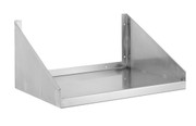 Channel MWS1824 Microwave Shelf Wall-Mounted Solid 24"W 18/304 Stainless Construction