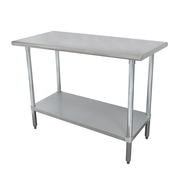 Advance Tabco ELAG-307-X 84" W x 30" D 16 Gauge 430 Stainless Steel Top Work Table