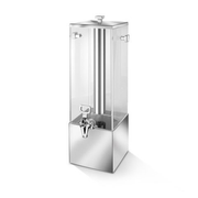 Eastern Tabletop 7505 3 Gallon Beverage Dispenser Stainless Steel Square