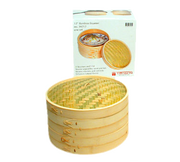 Town 34212 12"W Bamboo Steamer Set - 1 Set