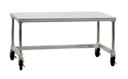 New Age 12448GSC 1000 lbs. Capacity 48"W x 24"D x 24"H Mobile Open Base Aluminum Equipment Stand