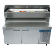 Randell 8148D-290 48" W One Door One Door Refrigerated Raised Rail Prep Table