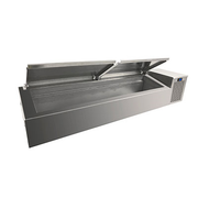 Randell CR9046-290 46"W Stainless Steel Refrigerated Countertop Condiment Rail