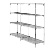 Metro AA366K3 Super Adjustable Super Erecta Add-On Shelving Unit 60"W Metroseal 3 Epoxy-Coated Corrosion-Resistant Finish