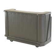 Cambro BAR650PMT194 67-1/2" Cambar Granite Sand Portable Bar with 7-Bottle Speed Rail