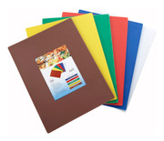 Winco CBST-1824 18" x 24" x 1/2" Polyethylene Cutting Board Set (6 Each Per Set)