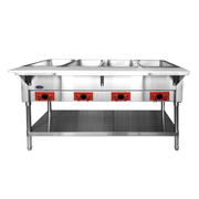 Atosa CSTEA-4 4 Pans Electric Open Shelf Base CookRite Steam Table - 120 Volts