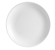 CAC China COP-16 10" Dia. Super White Porcelain Round COP Plate (1 Dozen)