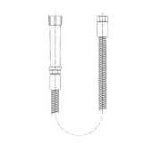 T&S Brass B-0020-Hm Hose 20" Flexible