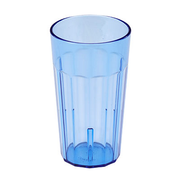 Cambro NT12401 12.6 Oz. Slate Blue SAN Plastic Fluted Newport Tumbler