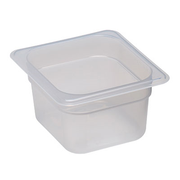 Cambro 64PP190 1/6 Size Translucent Food Pan 4" Deep