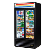 True GDM-33-HC-LD 39.5" W Two-Section Glass Door Refrigerated Merchandiser