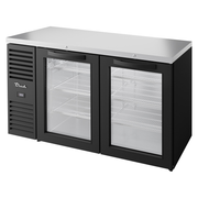 True TBR60-RISZ1-L-B-GG-1 60"W Two-Section Glass Door Refrigerated Back Bar Cooler