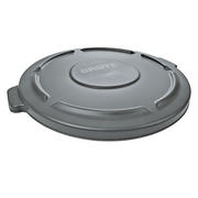 Rubbermaid FG264560Gray Container Lid 24 1/2" D X 1 1/2" H Heavy Duty Plastic Gray (4 Each Per Case)