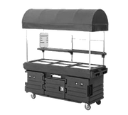 Cambro KVC856C192 With 6 Pan Wells And Kentucky Green Canopy Camkiosk Cart 85-1/8" X 33-1/2" X 94" Polyethylene Construction