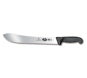 Victorinox Swiss Army 5.7403.31 12" Black Straight Edge Butcher Knife with Fibrox Pro Handle