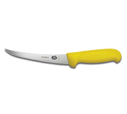 Victorinox Swiss Army 5.6618.15 6" Yellow Curved Boning Knife with Fibrox Pro Handle