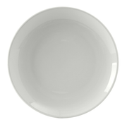 Tuxton VPA-121 12-1/8" Porcelain Porcelain White Round Plate (1 Dozen)