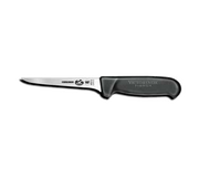 Victorinox Swiss Army 5.6413.12 5" Black Boning Knife with Fibrox Pro Handle