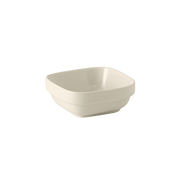 Tuxton HP1-05A 5-1/2 Oz. Ceramic American White/Eggshell Square Dish (4 Dozen Per Case)