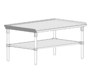 John Boos GS6-3072GSK 72"W x 30"D x 24"H Open Base Stainless Steel Equipment Stand