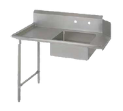 John Boos SDT6-S48SBK-L 48"W X 30"D X 44"H Overall Size Pro-Bowl Soiled Dishtable With Straight Design