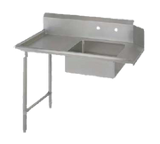 John Boos SDT6-S60SBK-L 60"W X 30"D X 44"H Overall Size Pro-Bowl Soiled Dishtable With Straight Design