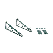 John Boos EPSWB-18-SG Wire Shelving Wall Brackets Single For 18"D Wire Shelves Green Epoxy Finish