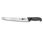 Victorinox Swiss Army 5.2933.26-X10 10.25" Black Bread Knife with Fibrox Nylon Handle