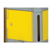 Continental Commercial 187YW Yellow Lock Box for #184