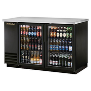 True TBB-2G-HC-LD 58.88"W Two-Section Glass Door Back Bar Cooler