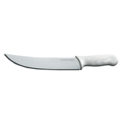 Dexter S132-12PCP 12" White Sani-Safe Cimeter Steak Knife with Polypropylene Handle