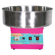 Admiral Craft COTND-21 Cotton Candy Machine Produces Up To 60 Cones Per Hour 21" Diameter Stainless Steel Spinning Bowl Removable Bowl