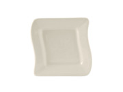 Tuxton BEZ-063C Ceramic American White/Eggshell Square Wave Plate (1 Dozen)