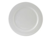 Tuxton ALA-102 10-1/4" Porcelain Porcelain White Round Plate (1 Dozen)