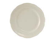 Tuxton TSC-009 9-5/8" Ceramic American White/Eggshell Round Plate (2 Dozen Per Case)