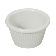 Winco RFM-1W
 1-1/2 Oz.
 Plastic
 White
 Ramekin
 8 Dozen (Contains 1 Dozen)