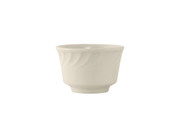 Tuxton MEB-0802 3-7/8" 8 Oz. Ceramic American White/Eggshell Round Bouillon (3 Dozen Per Case)