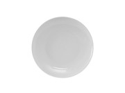 Tuxton VPA-064 6-1/2" Porcelain Porcelain White Round Plate (3 Dozen Per Case)